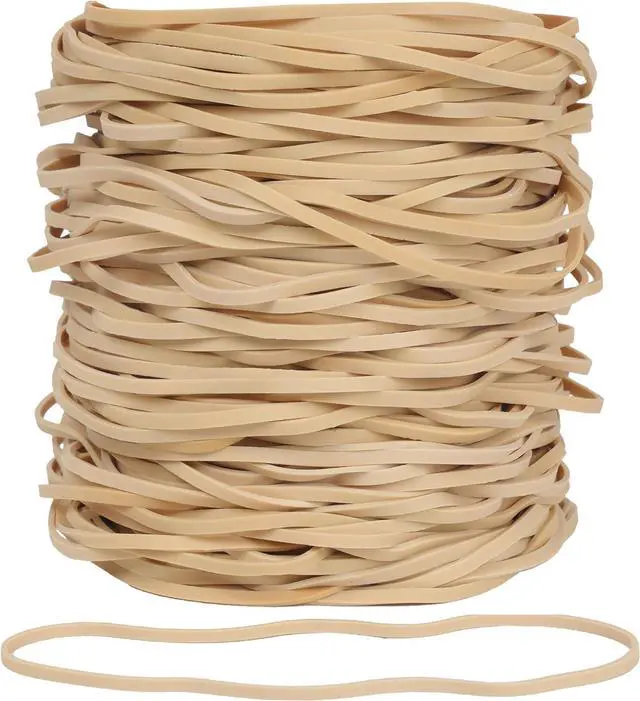 Main image of Foshine Rubber Bands Long Wide Elastic Bands Large Size 117B 120 Pcs | Trash Can Rubber Bands 7inch for Office Supplies Home Garbage Can Bands
