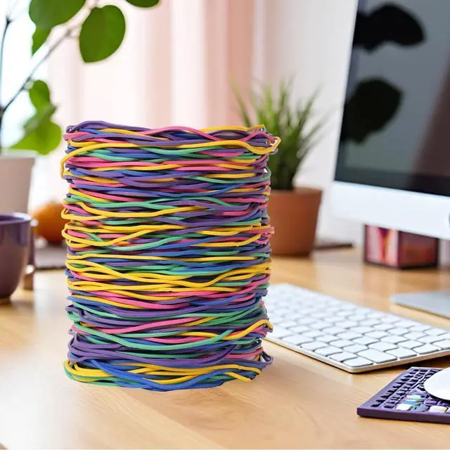 Alt view image 7 of 7 - Rubber Bands for Balloon Arches Size#117A 200pcs Long Elastic Rubber Band