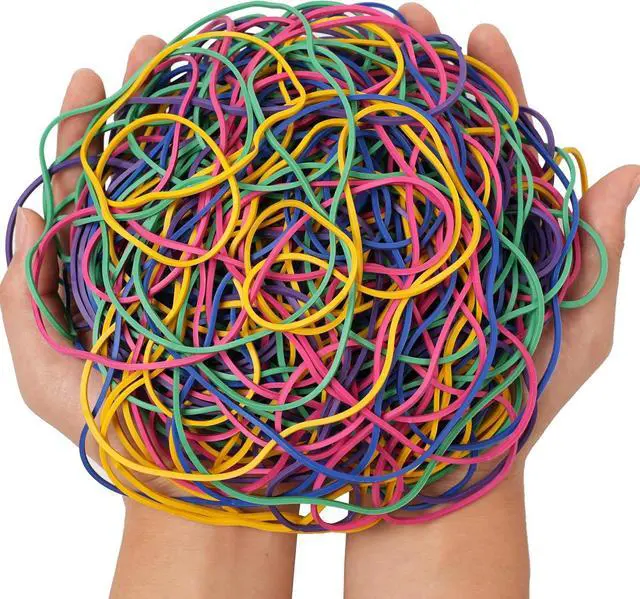 Alt view image 6 of 7 - Rubber Bands for Balloon Arches Size#117A 200pcs Long Elastic Rubber Band