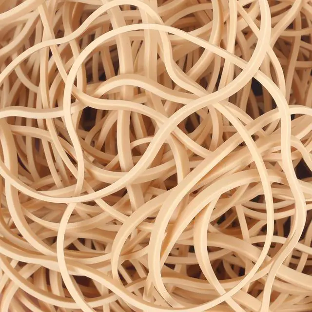 Alt view image 5 of 5 - AIWOQI Rubber Bands 150Pcs 4.8inch Big Elastic Rubber Band Long Large Wdie | Beige Large Rubber Bands for Office Supplies File Folders Litter Box (4 4/5" x 1/8")