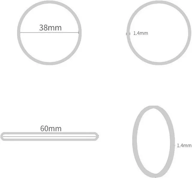 Alt view image 2 of 7 - AMUU Rubber Bands Size 16 300pcs Small Rubber Bands for Office Supplies | White Size16 Elastic Band for School Home