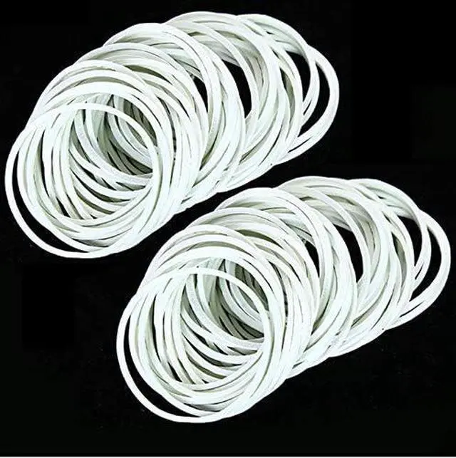Alt view image 6 of 7 - AMUU Rubber Bands Size 16 300pcs Small Rubber Bands for Office Supplies | White Size16 Elastic Band for School Home
