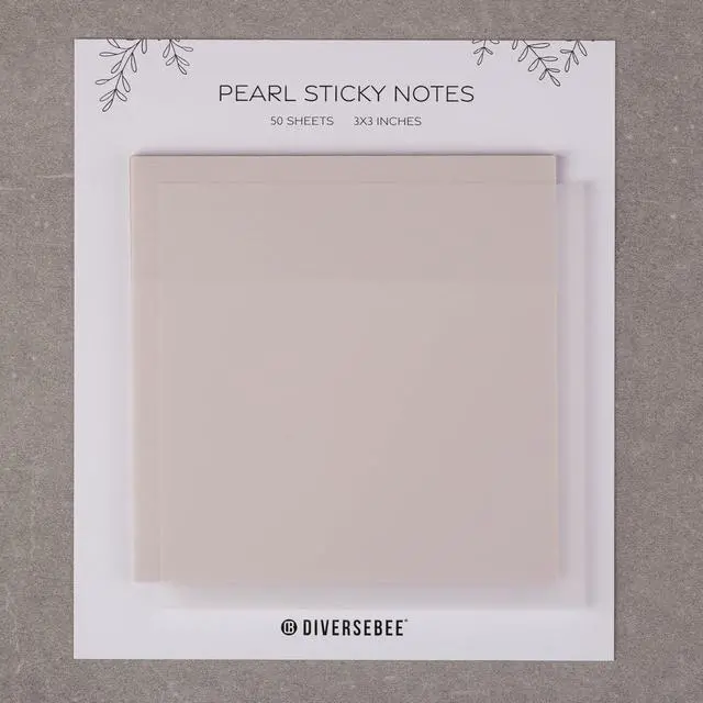 Alt view image 7 of 7 - DiverseBee 50 Sheets Pastel Transparent Sticky Notes, 3x3 Clear Sticky Tabs, Translucent Page Flags Book Markers Stickers, Planner Accessories, Bible Journaling Study Office School Supplies (Pearl)