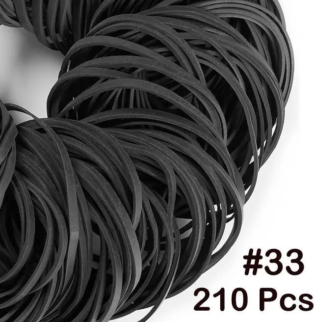 Alt view image 5 of 6 - AIWOQI Rubber Bands Size 33 Rubber Band #33 220pcs Heavy Duty strong | Elastic Rubber Band Black for Office Supply