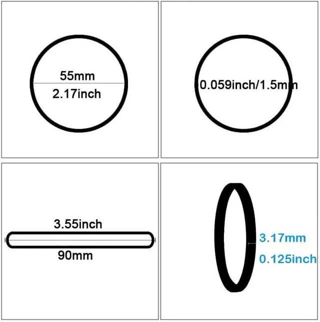 Alt view image 2 of 6 - AIWOQI Rubber Bands Size 33 Rubber Band #33 220pcs Heavy Duty strong | Elastic Rubber Band Black for Office Supply