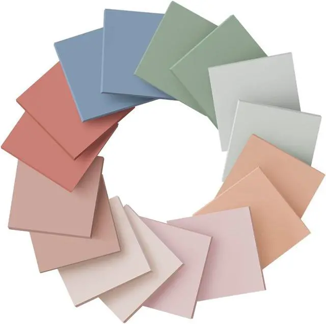 Alt view image 7 of 7 - (16 Pack) Sticky Notes 3x3, Vintage Colors, Sticky Pads, Recyclable | Easy to stick for Home, Office, Notebook