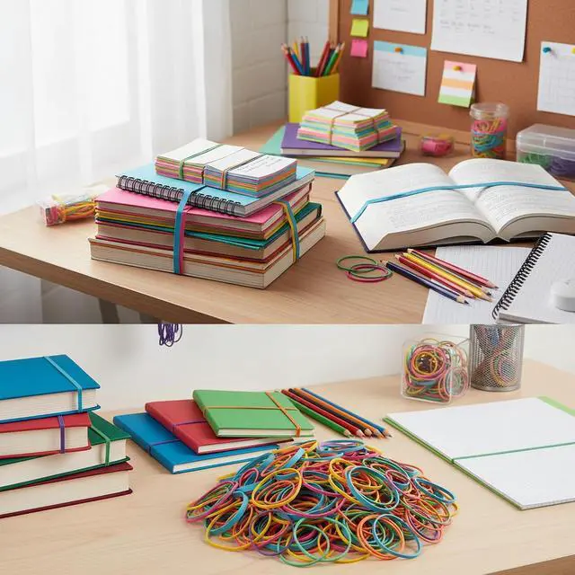 Alt view image 2 of 7 - AMUU Rubber Bands Assorted Size Multicolor 0.5 lb size#16,size19,size33,size64,size117,size 4.8in