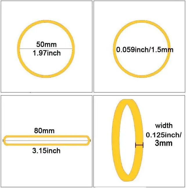 Alt view image 3 of 6 - AIWOQI Rubber Bands 250pcs size 33 Elastic Band Strong for Office Supplies | Rubber Bands for Office School Home Blue Green Purple Yellow White Red