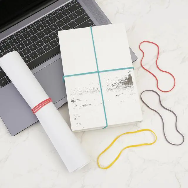 Alt view image 5 of 7 - Decymis Large Rubber Bands Heavy Duty, 120 Pcs, 7 Inch, Office Supplies | Big Colored Rubber Bands Heavy Duty for Office File Folders,Trash Can or Rubber Band Ball