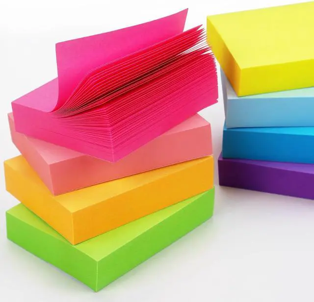 Alt view image 4 of 7 - 24 Pads Sticky Notes, 1.5x2 in, 8 Bright Colors, Total 1920 Sheets | Suitable for home, office, notebooks, and school