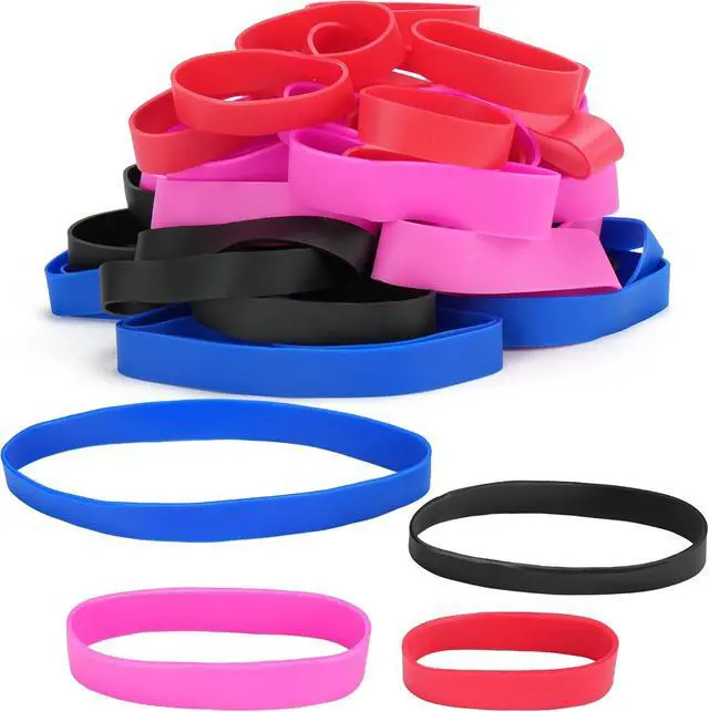 Alt view image 7 of 7 - LotFancy Rubber Bands Assorted Size, 4 Sizes Size84, Size82, Size 94, Size 105, Heavy Duty Colored Rubber Bands for Office Supplies