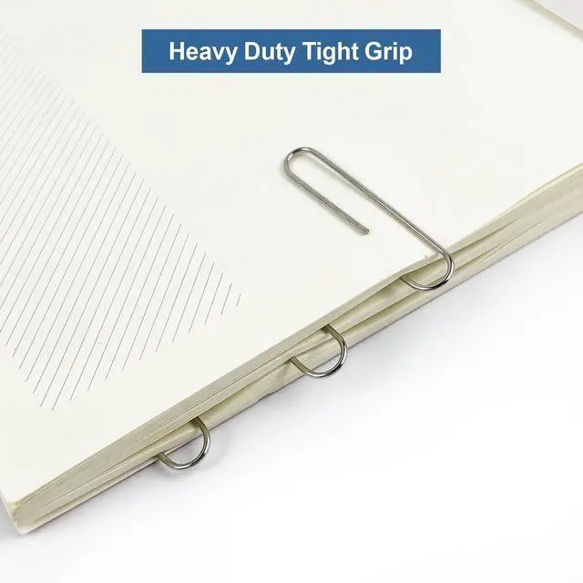 Alt view image 3 of 7 - Jumbo Paper Clips, 240pcs 2 Inch Large Silver Paper Clip, Big PaperClips for Paperwork Office School and Personal Use