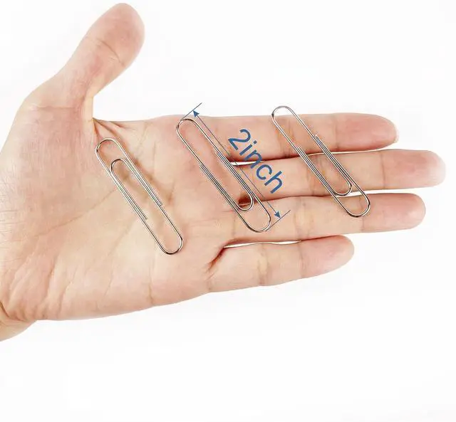Alt view image 4 of 7 - Jumbo Paper Clips, 240pcs 2 Inch Large Silver Paper Clip, Big PaperClips for Paperwork Office School and Personal Use