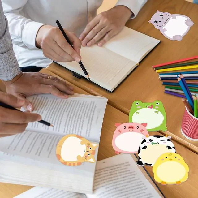 Alt view image 5 of 7 - Fancy Land 24 Pads Cute Sticky Notes Animals Memo Pads Office Supplies | Self Sticky Notepads, 720 Sheets, Page Markers Flags, For Home Office Supplies