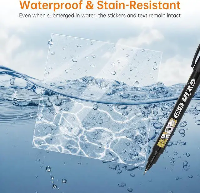 Alt view image 4 of 7 - 10 Pack Transparent Sticky Notes (with Sticky Tabs & Pen), MEIGAONE Clear Sticky Note 3x3 5X Strong Adhesion, Waterproof Translucent Sticky Note Office,School Supplies, 50 Sheets/Pad