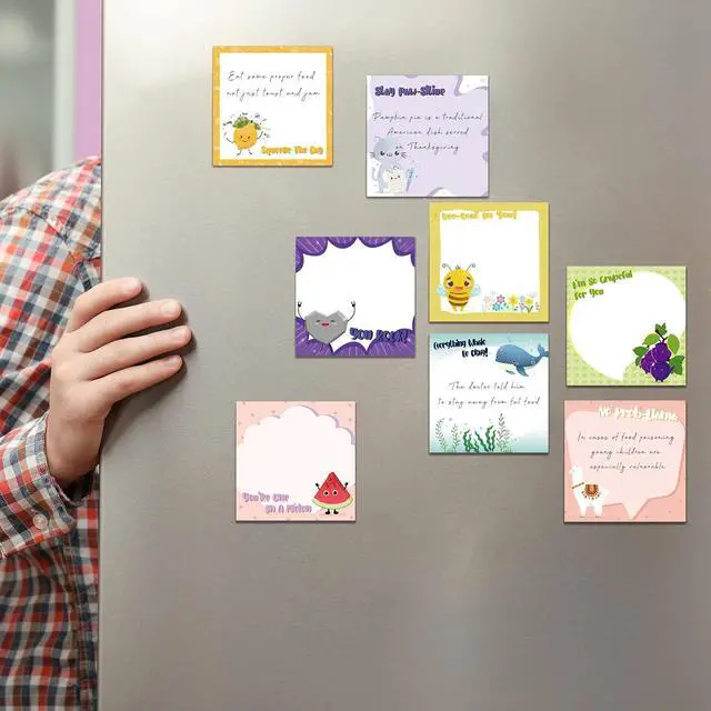 Alt view image 5 of 7 - 12 Pcs Fun Inspirational Sticky Notes 3 x 3 Inch Motivational Notepads Cute Post Positive Appreciation Sticky Notes Positive Gifts for Teacher Nurse Coworkers Studying Supplies(Vivid Style)