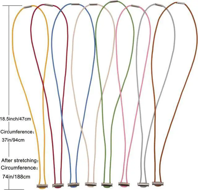 Alt view image 3 of 7 - Garbage Can Bands Trash Can Bands Set of 8, Adjustable Large Trash Can Rubber Bands Fits 8-33 Gallon Kitchen Office