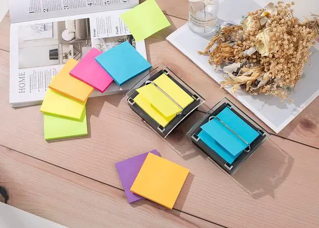 Alt view image 4 of 7 - (12 Pack) Pop-up Sticky Notes 3x3 in,Bright Colors | Super Sticking Power Memo Pads, 6 Colors, Strong Adhesive