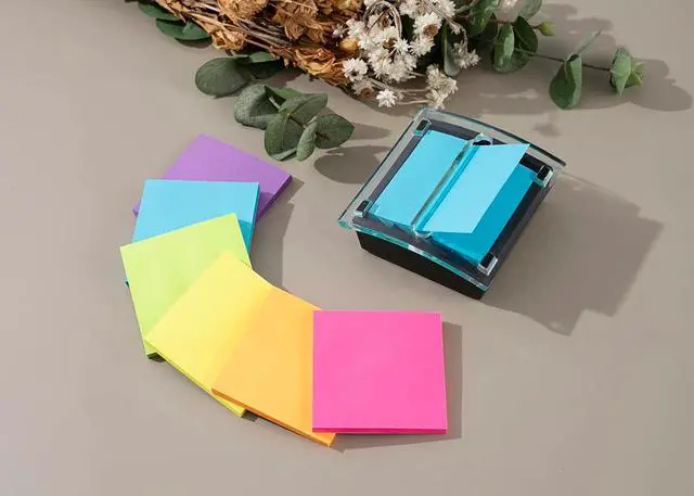 Alt view image 5 of 7 - (12 Pack) Pop-up Sticky Notes 3x3 in,Bright Colors | Super Sticking Power Memo Pads, 6 Colors, Strong Adhesive