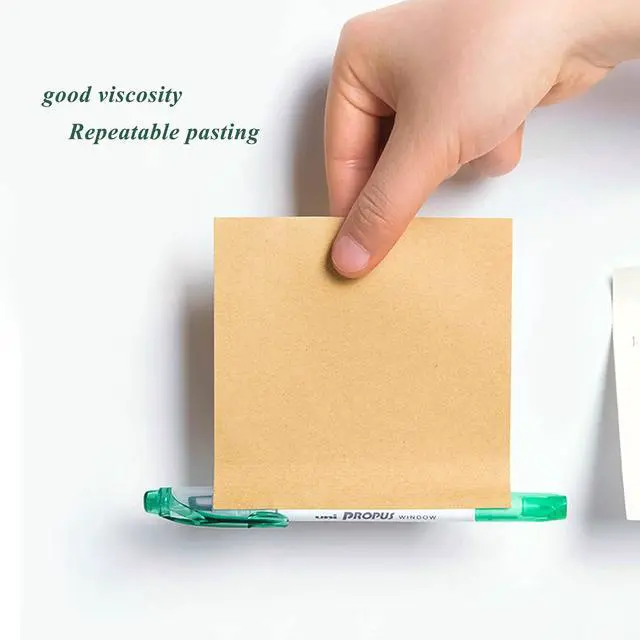Alt view image 6 of 6 - NatureTouch Sticky Notes 6 Packs, 3 x 3 Inches Adhesive Self-Stick Notes in Eye Protection Paper, Multiple Designs of Memo Pads for Reminders, Office, Home, School, Meeting, 80 Sheets/Pad