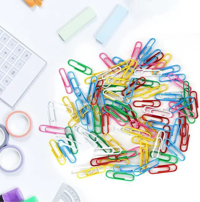 Alt view image 5 of 7 - AnutriON Paper Clips, 180 Pack Medium Size Paper Clips 1.3 Inch | Assorted Color Coated Paper Clips Great for Office School Document Organizing, Boxed