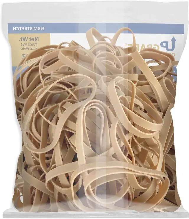 Alt view image 3 of 7 - Upgrade Office Supply UPG25764 Rubber Bands, Size 64 (3-1/2 x 1/4), 80 Bands, 1/4 lb, USA