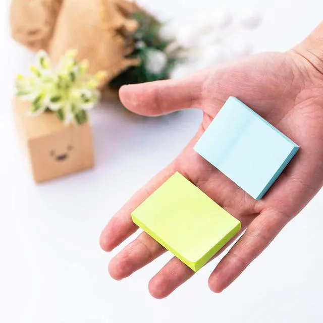 Alt view image 3 of 7 - (50 Pads) Sticky Notes 1.5x2, 10 Colors Self Sticky Notes, Sticky Pads | Easy to Post for Home, Office, Notebook