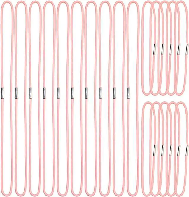 Main image of Mini Skater Travel Notebook Thick Elastic Bands Planner Refills Insert Connection Replacement Straps for Travel Journals Accessories, Two Sizes, 20Pcs (A5 & Passport Size) (Pink)