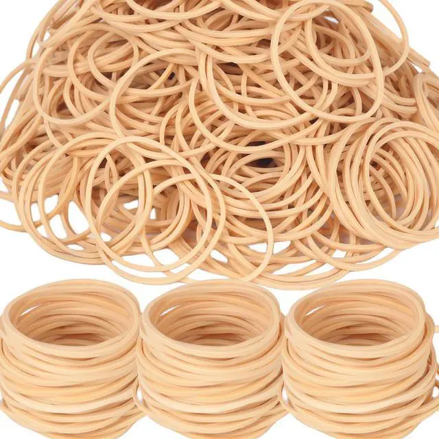 Main image of Foshine Rubber Bands Size#16,Elastic Band Beige #16 Small Rubber Band 500Pcs For Office Home Supplies(2-1/2" x 1/16'')