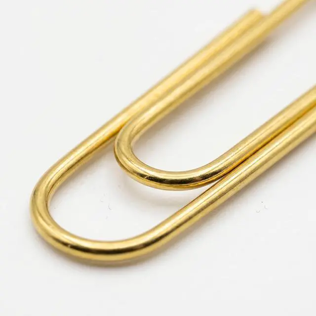 Alt view image 3 of 6 - 300 PCS Gold Paper Clips, Durable and Rustproof, Great for Office School Organizing (1.3 inch)