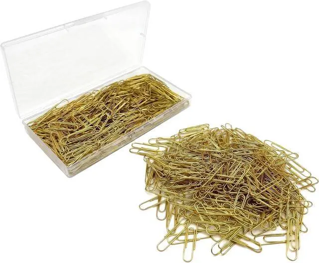 Alt view image 6 of 6 - 300 PCS Gold Paper Clips, Durable and Rustproof, Great for Office School Organizing (1.3 inch)
