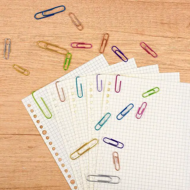 Alt view image 5 of 7 - Colored Paper Clips and Black Binder Clips for Office Home School Supplies | 405PCS,Assorted Sizes,Keeps Organized