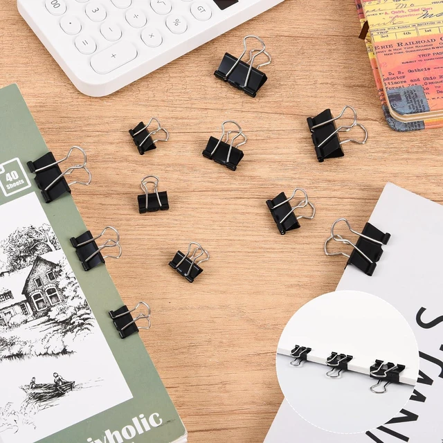 Alt view image 4 of 7 - Colored Paper Clips and Black Binder Clips for Office Home School Supplies | 405PCS,Assorted Sizes,Keeps Organized