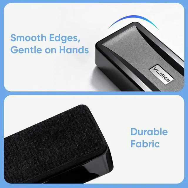 Alt view image 4 of 6 - VUSIGN Dry Erase Eraser, Magnetic White Board Eraser, 2 Pack | Magnetic Dry Erase Eraser, Whiteboard Eraser for Dry Erase Board, Calendar Board, Office, Home, School Supplies