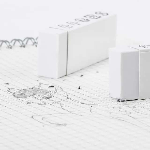 Alt view image 6 of 6 - Amazon Basics Block White Eraser, 10 Count (Pack of 1)
