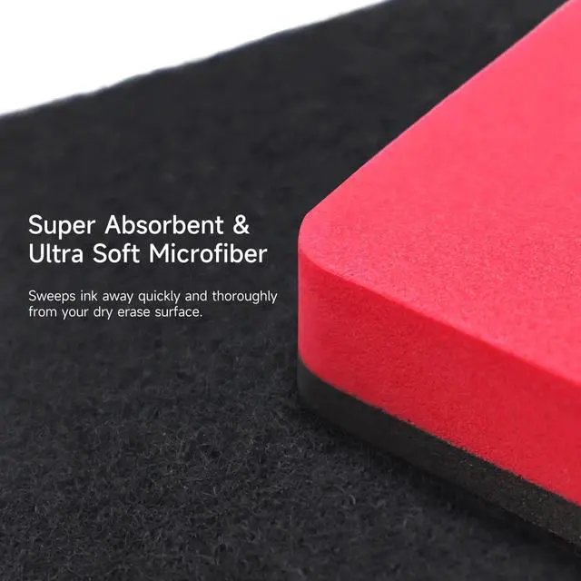 Alt view image 3 of 7 - 24 Pack Square Magnetic Whiteboard Erasers, Mini Dry Erase Board Erasers for Kids and Students, 8 Color