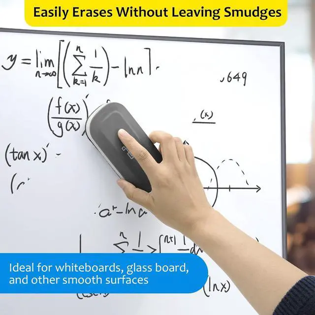 Alt view image 4 of 7 - maxtek Magnetic Dry Erase Eraser, Gray, 1 Pack