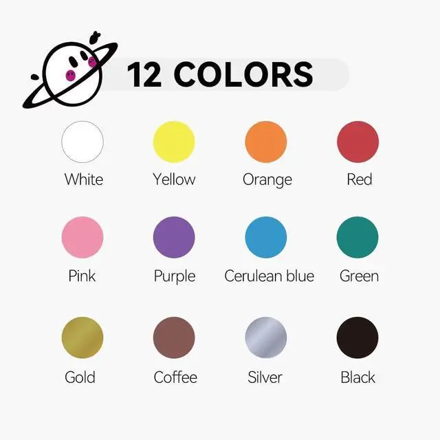 Alt view image 5 of 7 - TRANSON 12 Colors Bold and Brush Dual-tip Acrylic Paint Marker Pen Set for Canvas Rock Wood Leather Ceramic DIY Painting