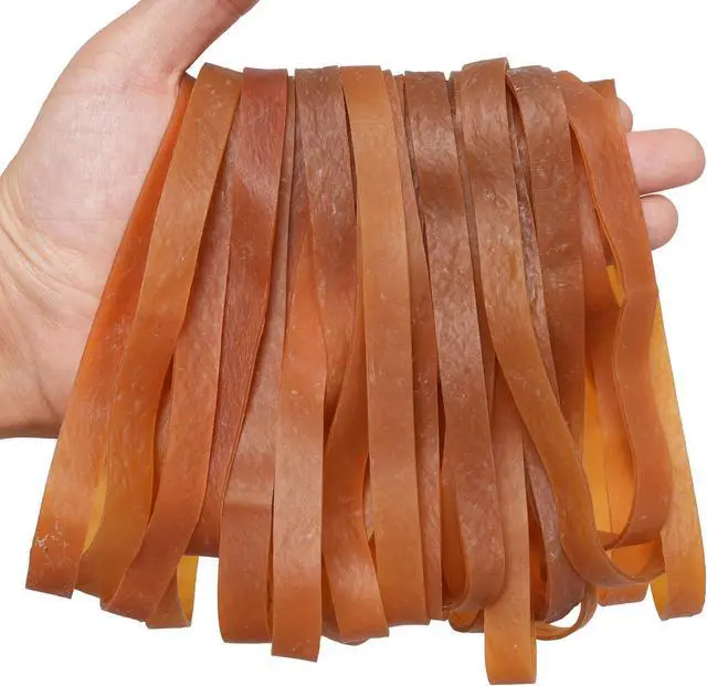 Alt view image 3 of 7 - Rubber Bands Large Wide 6.5inch 35pcs Rubber Bands for Office Supplies | Home School Heavy Duty Elastic bands Long