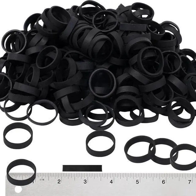 Main image of Rubber Bands 150pcs 1.5in Small Elastic Bands for Cord Cable | Thick Strong Rubber Band for Office Supplies Home Wire