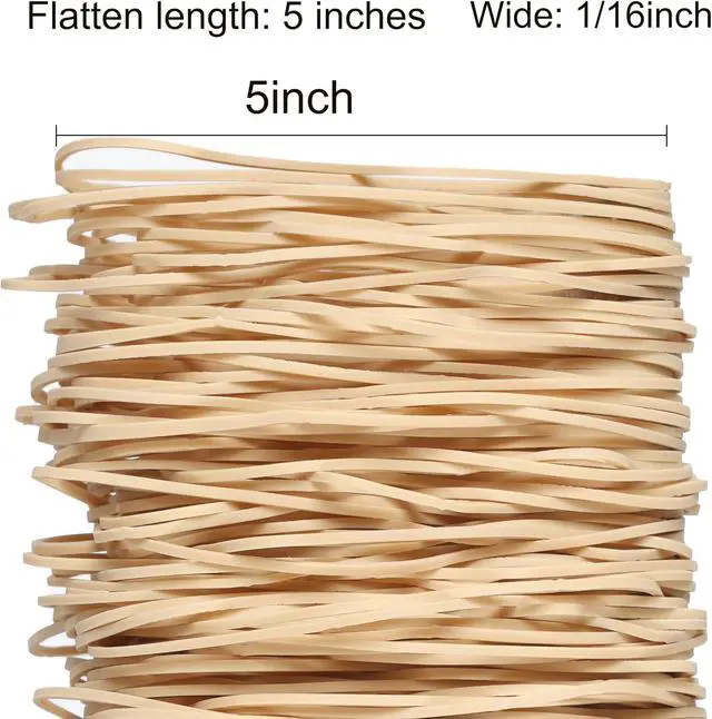 Alt view image 5 of 6 - Rubber Bands for Balloon Arch 5in 250Pcs Long Large Rubber Band Strong | Long Big Elastic Rubber Bands for Office Supplies