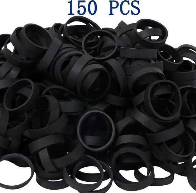 Alt view image 3 of 7 - Rubber Bands 150pcs 1.5in Small Elastic Bands for Cord Cable | Thick Strong Rubber Band for Office Supplies Home Wire