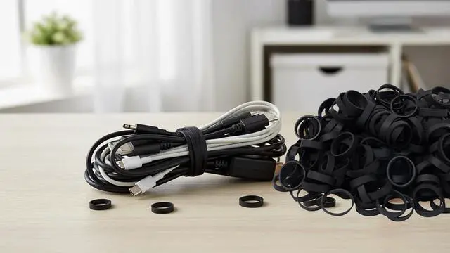 Alt view image 7 of 7 - Rubber Bands 150pcs 1.5in Small Elastic Bands for Cord Cable | Thick Strong Rubber Band for Office Supplies Home Wire