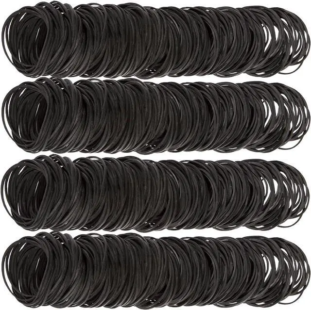 Alt view image 4 of 5 - AIWOQI Rubber Bands Size #16 Black Elastic Rubber Band Small 600Pcs | Strong Heavy Duty Rubber Bnds for Office Supplies Home Package Household