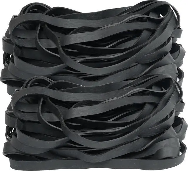 Alt view image 6 of 7 - Rubber Bands Large Black 30Pcs 8inch Elastic Bands Wide 5mm Rubbers Band,for Trash Cans Office Supplies Folders Cat Litter Box (200mm x 10mm)