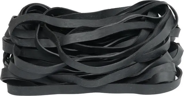 Alt view image 7 of 7 - Rubber Bands Large Black 30Pcs 8inch Elastic Bands Wide 5mm Rubbers Band,for Trash Cans Office Supplies Folders Cat Litter Box (200mm x 10mm)