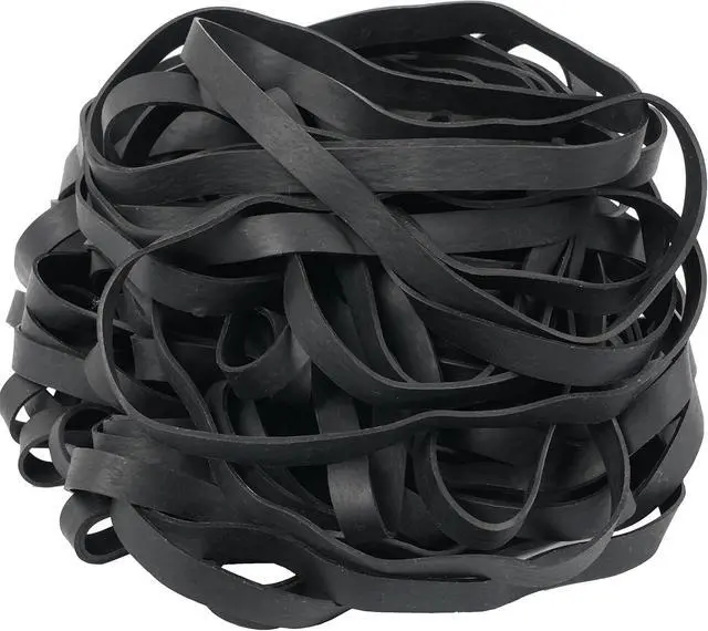 Alt view image 3 of 7 - Rubber Bands Large Black 30Pcs 8inch Elastic Bands Wide 5mm Rubbers Band,for Trash Cans Office Supplies Folders Cat Litter Box (200mm x 10mm)
