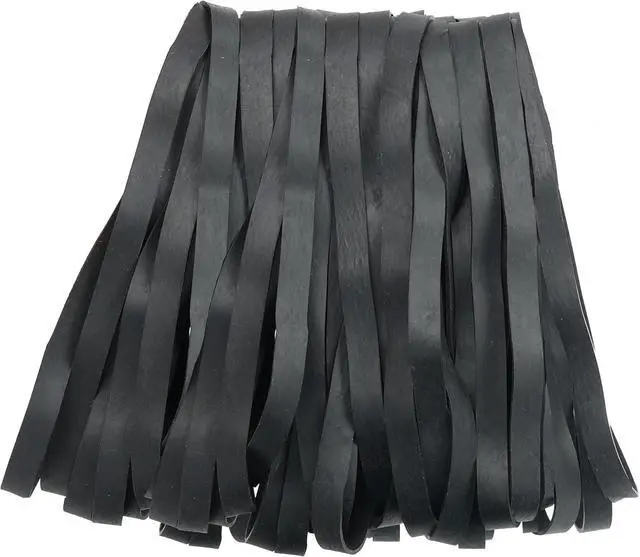 Alt view image 4 of 7 - Rubber Bands Large Black 30Pcs 8inch Elastic Bands Wide 5mm Rubbers Band,for Trash Cans Office Supplies Folders Cat Litter Box (200mm x 10mm)