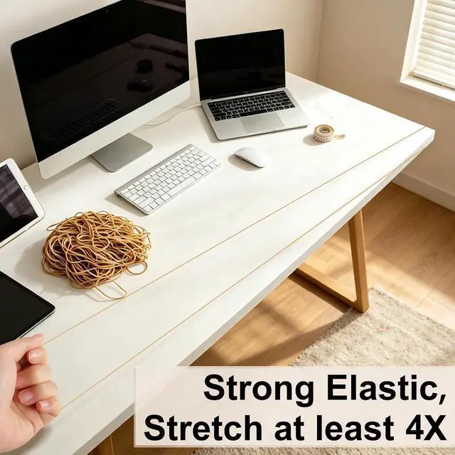 Alt view image 7 of 7 - 200PCS Rubber Bands, 7" *1/16" Large Rubber Bands for Office Supplies | #117A Long Rubber bands for Balloon Arch, DIY Wedding, Birthday Party, Large Elastic Rubber Bands for Trash Cans,File Folders