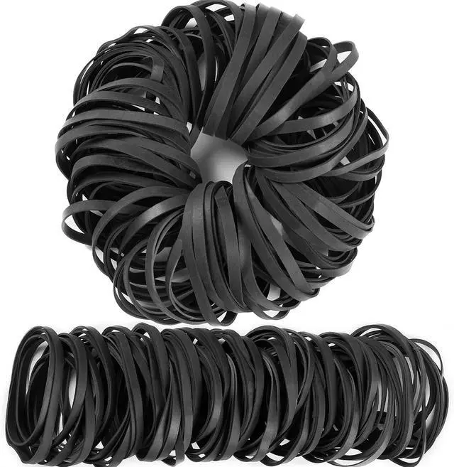 Alt view image 6 of 6 - Rubber Bands Black Size 64 110pcs Heavy Duty Thick Tactical Elastic Bands | Wide Rubber Band for Office Supplies Home money File Folders Strong Elastic Rubber Bands